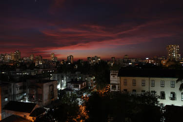 Sunset in Bombay.