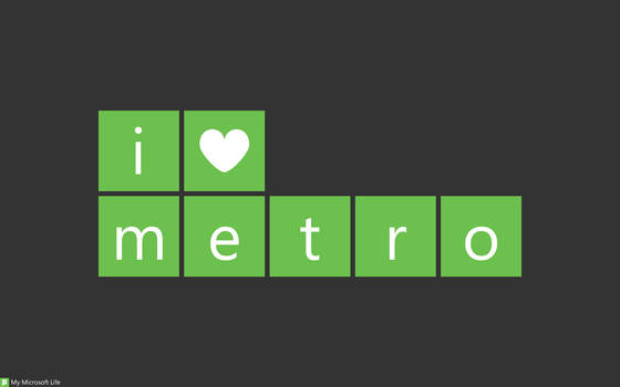 I heart metro Green - Dark