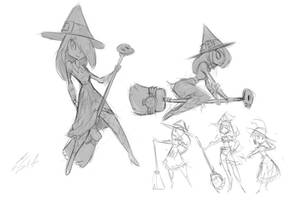 Tappy Witch Sketches