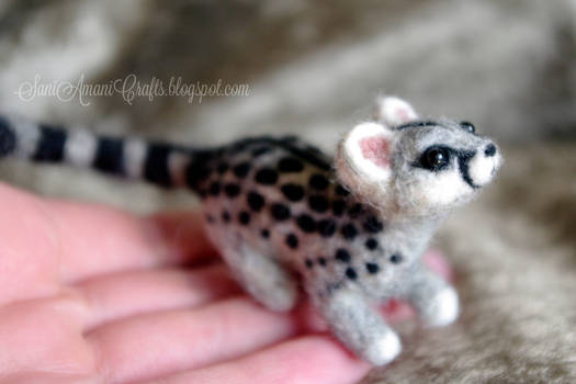 Needle felted Genet