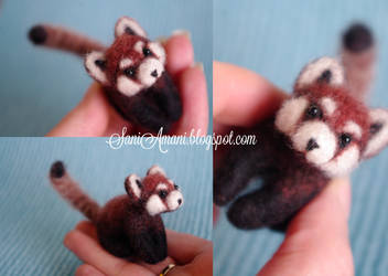 Needle felted Red Panda