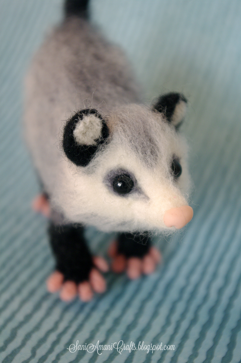 Needle felted Possum