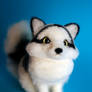 Needle felted marble fox