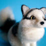 Needle felted marble fox