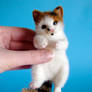 Needle felted kitty - Little Bit II