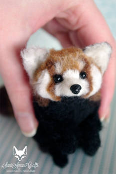 Red panda soft sculpture