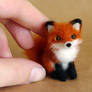 Tiny red fox needle felting