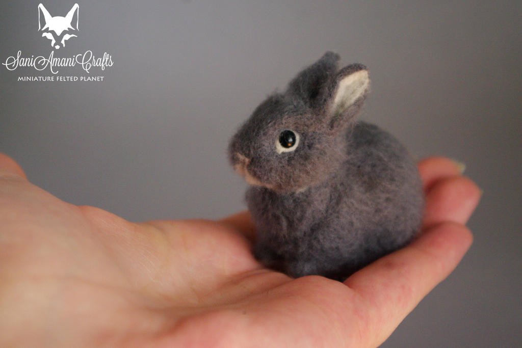 needle felted bunny - tt