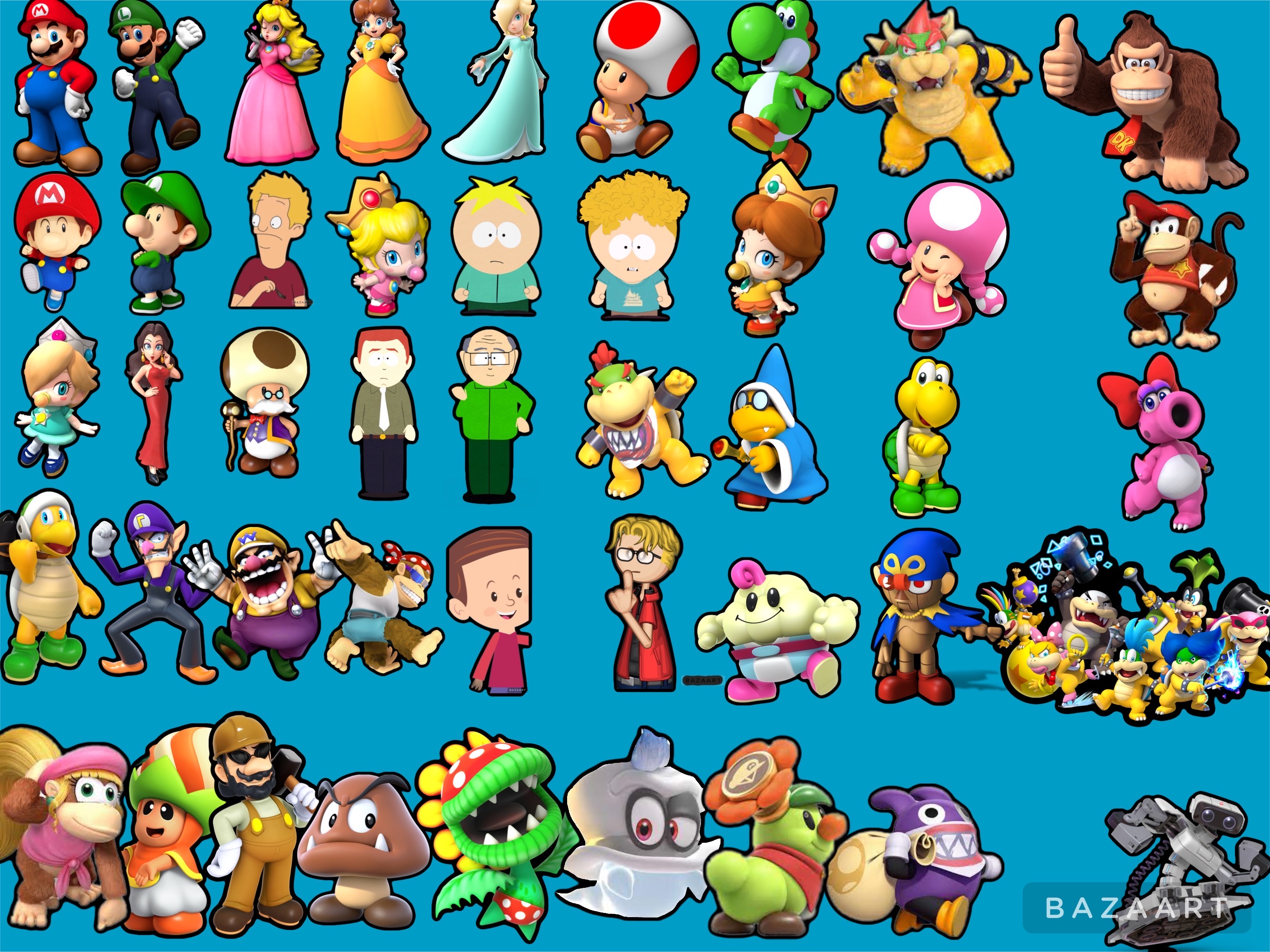 All Mario Characters by Estebanisawesome on DeviantArt