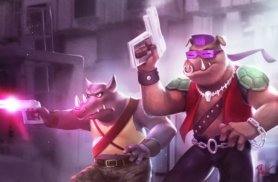 Bebop and Rocksteady by Phil-G-Ramsay on DeviantArt