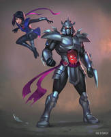 Karai and Shredder 