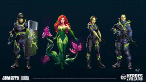 Poison Ivy and GCPD for DC Heroes and Villains.