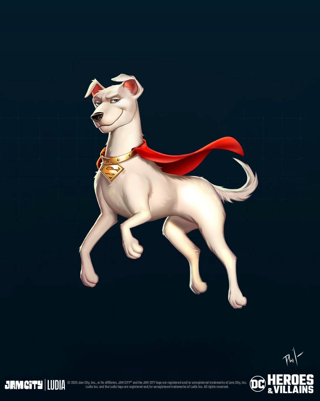 Krypto for DC Heroes and Villains by Phil-G-Ramsay on DeviantArt