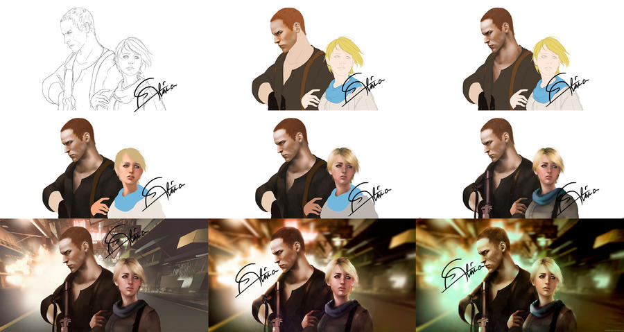 W.I.P Jake and Sherry (Resident Evil 6)