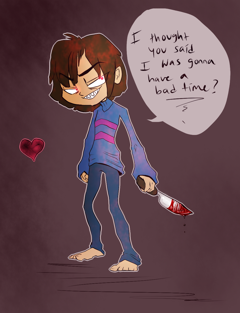 Genocide Frisk By 9tailsfoxyfoxy On Deviantart