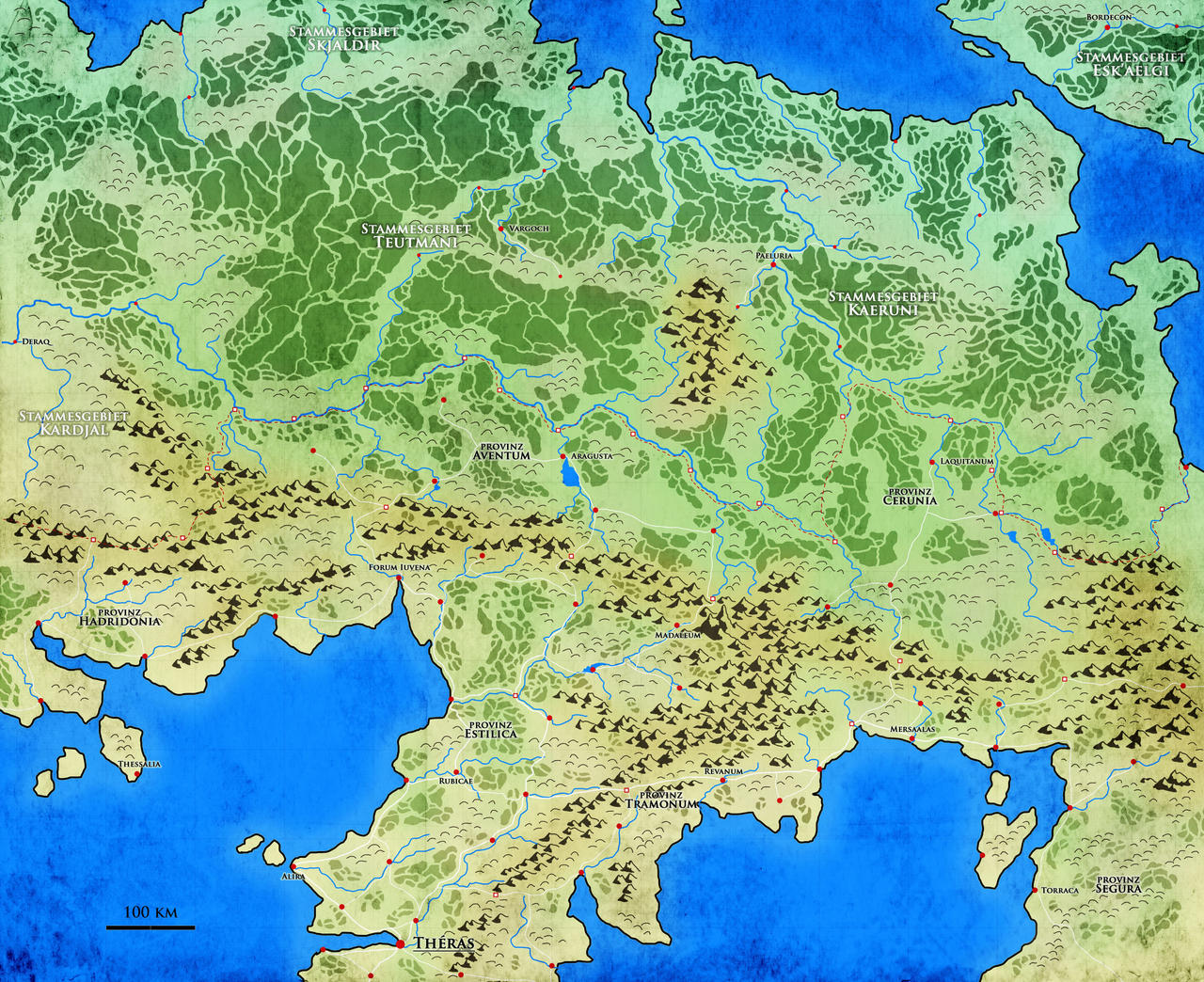 Theras - Regional Map by DarthZahl on DeviantArt