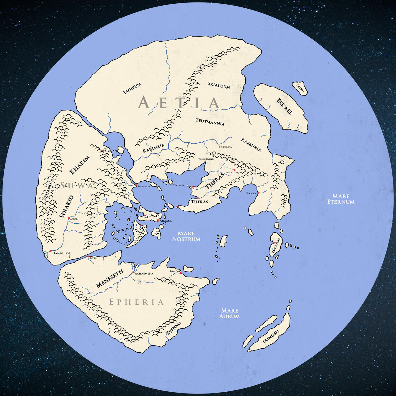 Theras - Ingame World Map by DarthZahl on DeviantArt