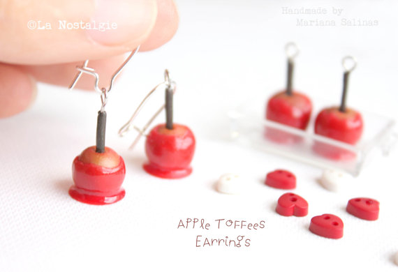 Red Apple Toffees Earrings