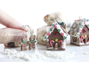 Classic Gingerbread Man Cookie Earrings