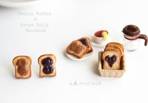 peanut butter grape jelly toasts sandwich jewelry