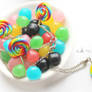 Handmade Necklaces Rainbow Lollipops