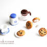 Miniature Chocolate Chip Cookie Studs Jewelry