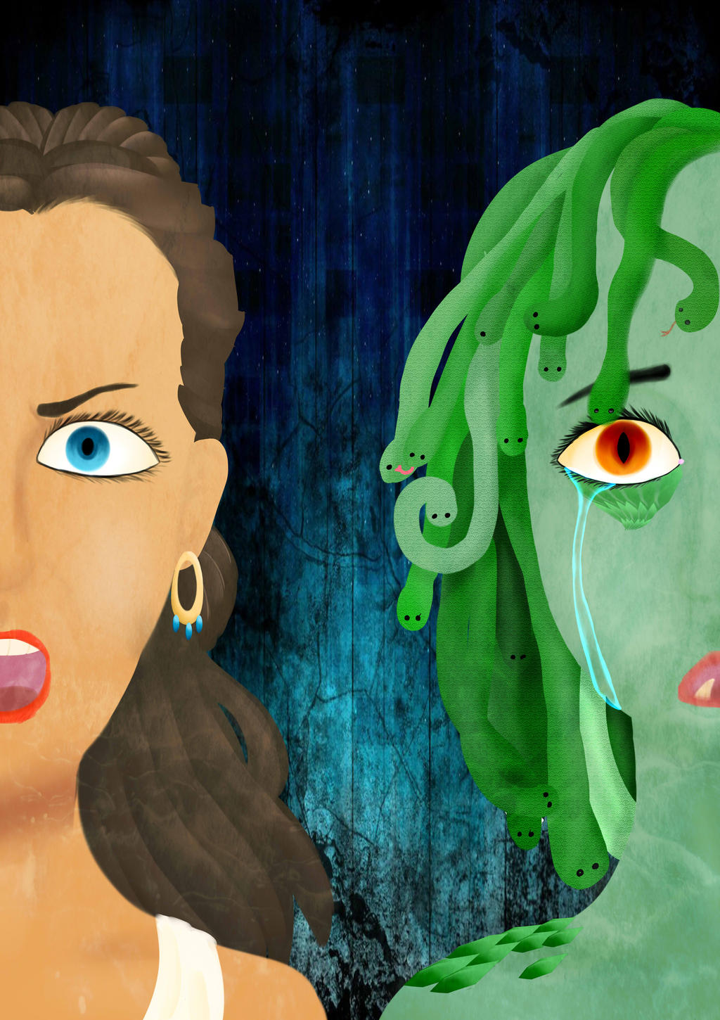 Medusa And Athena By Nyankittah On DeviantArt medusa-and-athena-by-nyankittah-on-deviantart