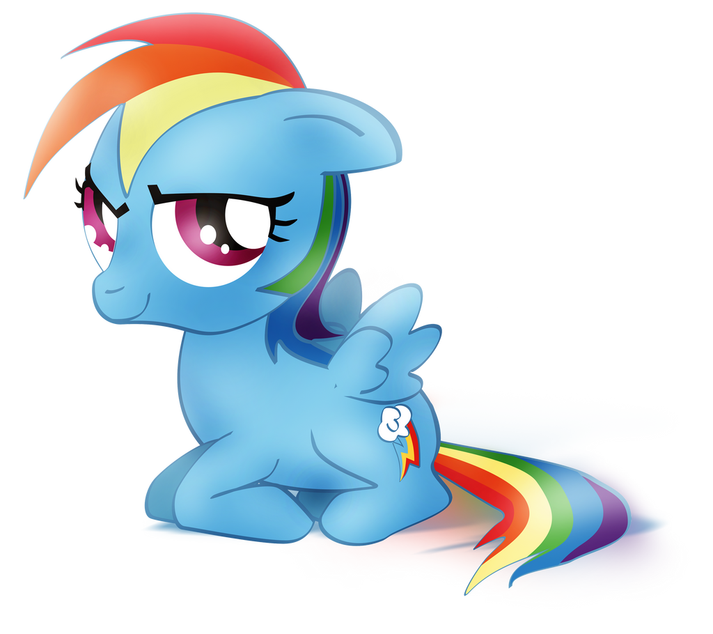 Dashie Filly (Alpha Channel)