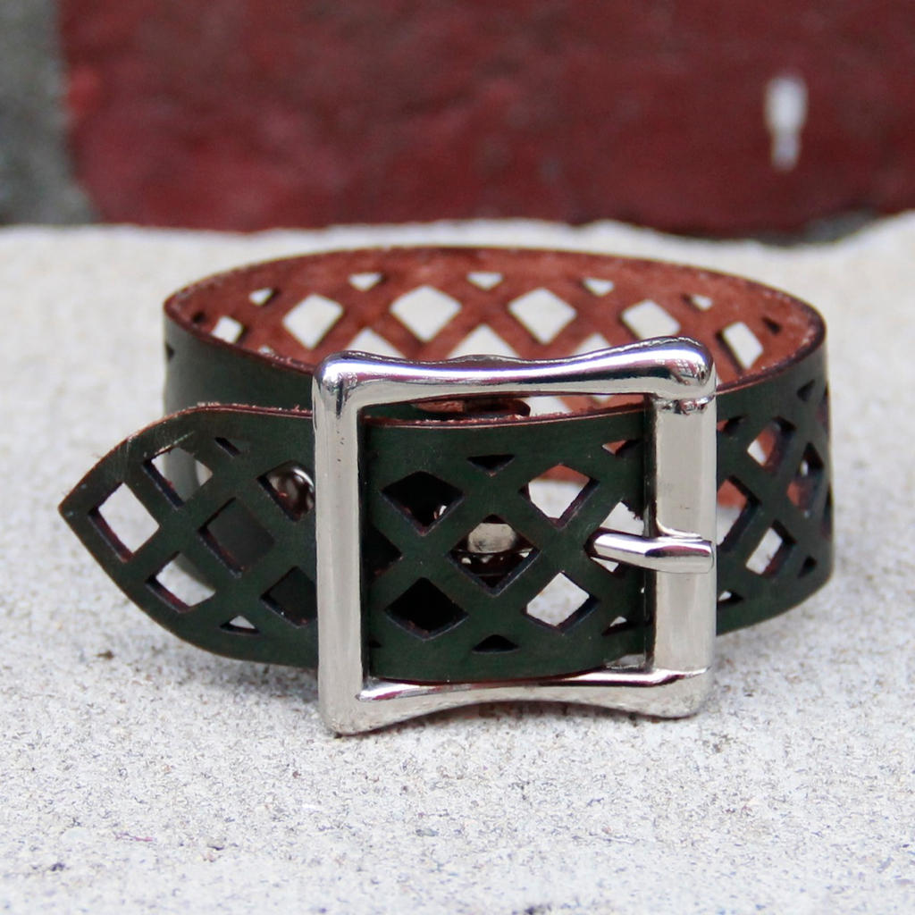 Buckled Hatchwork Bracelet