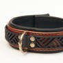 Art Deco Lined Leather Collar