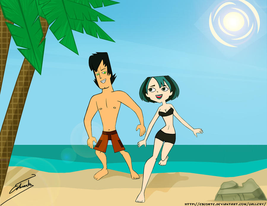Gwen and Trent on the beach .2 by Escorte on DeviantArt.