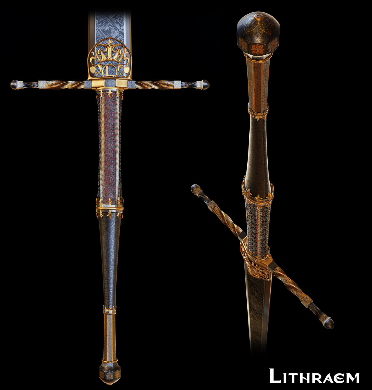 Ornamented Longsword - Closeups by Lithraem on DeviantArt
