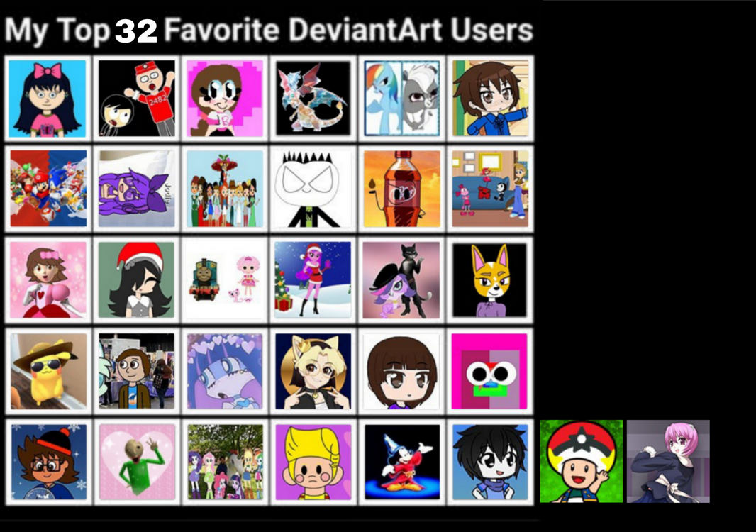 Upload777 My top favorite DeviantArt Users by Charlie0976 on DeviantArt