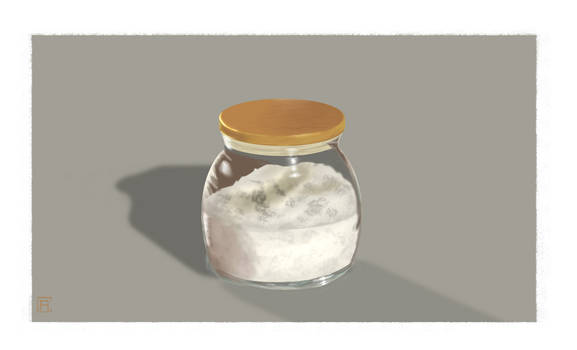 Still life: salt jar