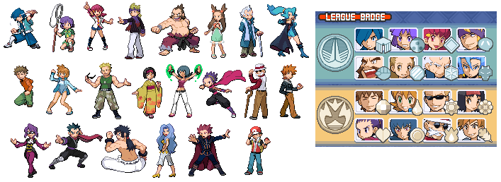 HG and SS Gym Leader Sprites by thegamemaster27 on DeviantArt