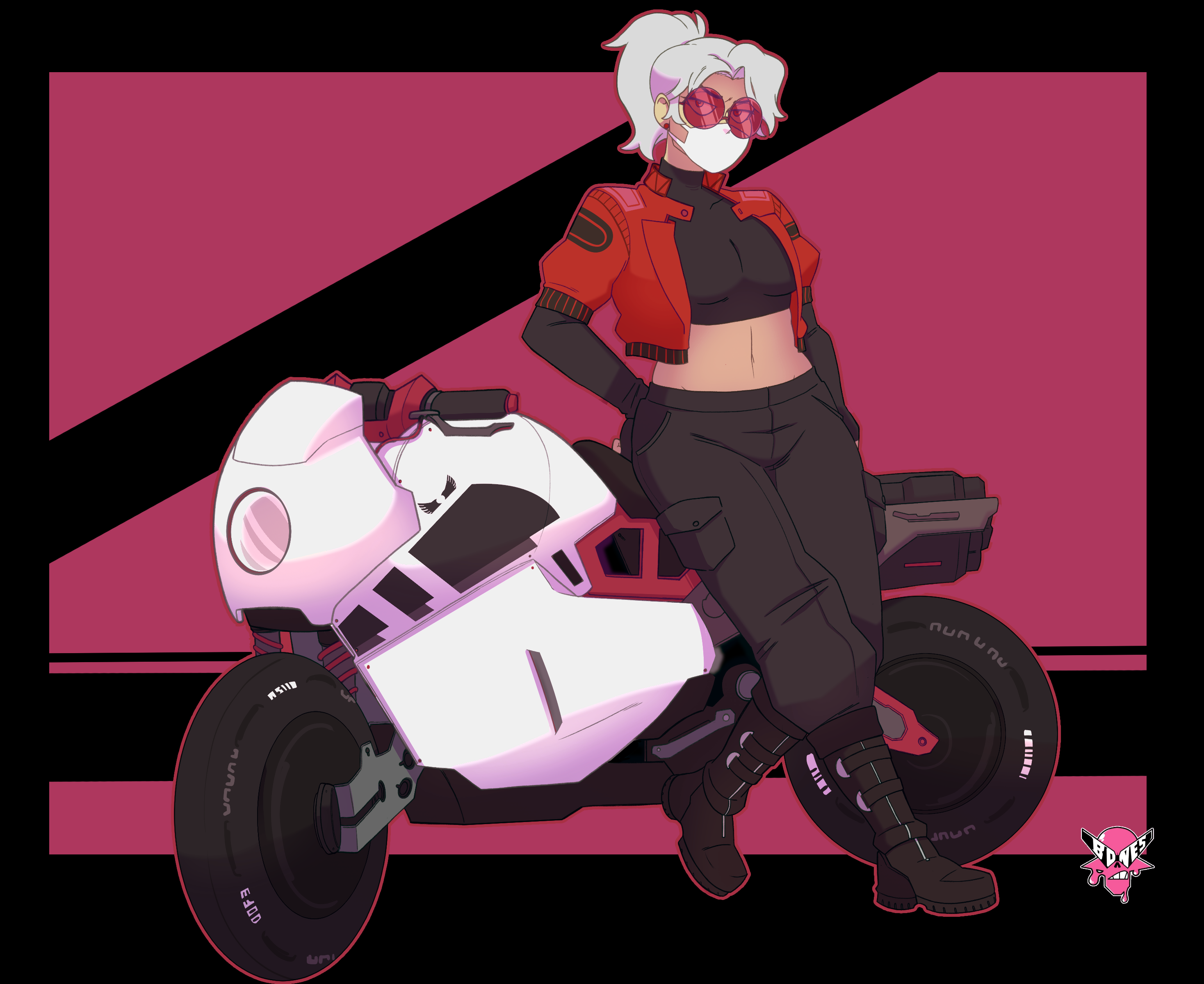 Motorcycle Racer Oc Motorcycle Cyberpunk OC Commission by MRRATTLEBONES on DeviantArt