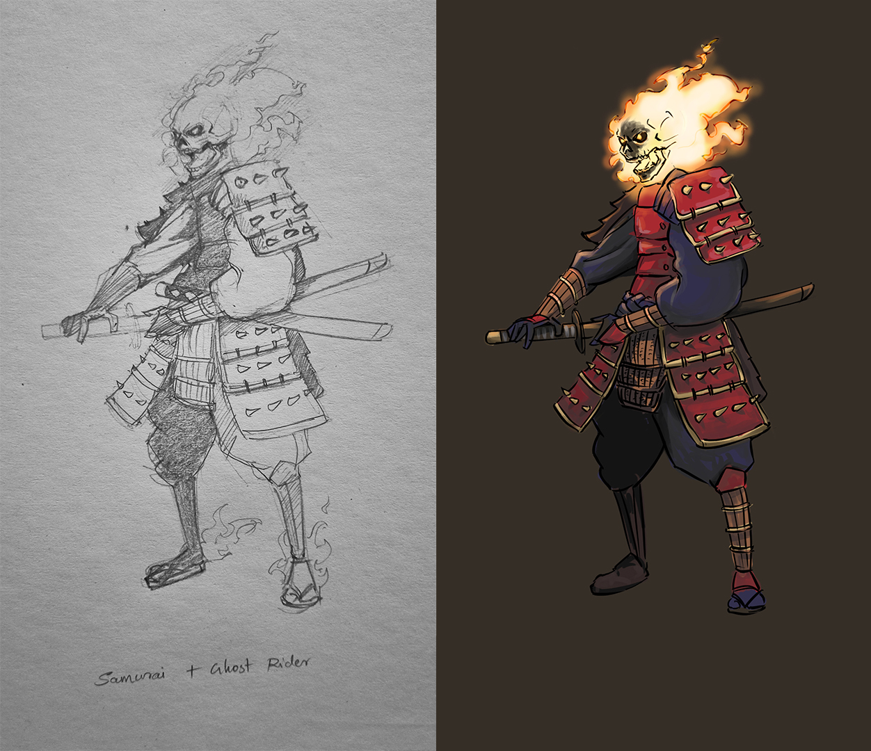 Ghost Rider Ronin Samurai ghost rider by NivedKadavil on DeviantArt