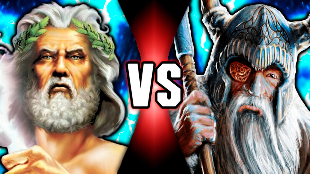 Zeus vs. Odin by artistgalaxy on DeviantArt