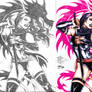 Psylocke Colors (Manoel Gomes) Before and After