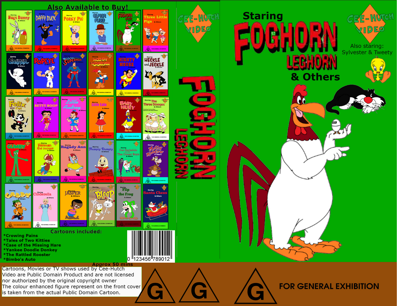 Warner Bros., Media, Foghorn Leghorn Classic Cartoon Volume Vhs Looney  Tunes Warner Brothers