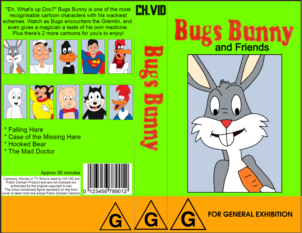Bugs Bunny and Friends VHS Cover by CH1996ART on DeviantArt