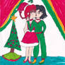 Kiss under the Mistletoe-Ranma and Akane