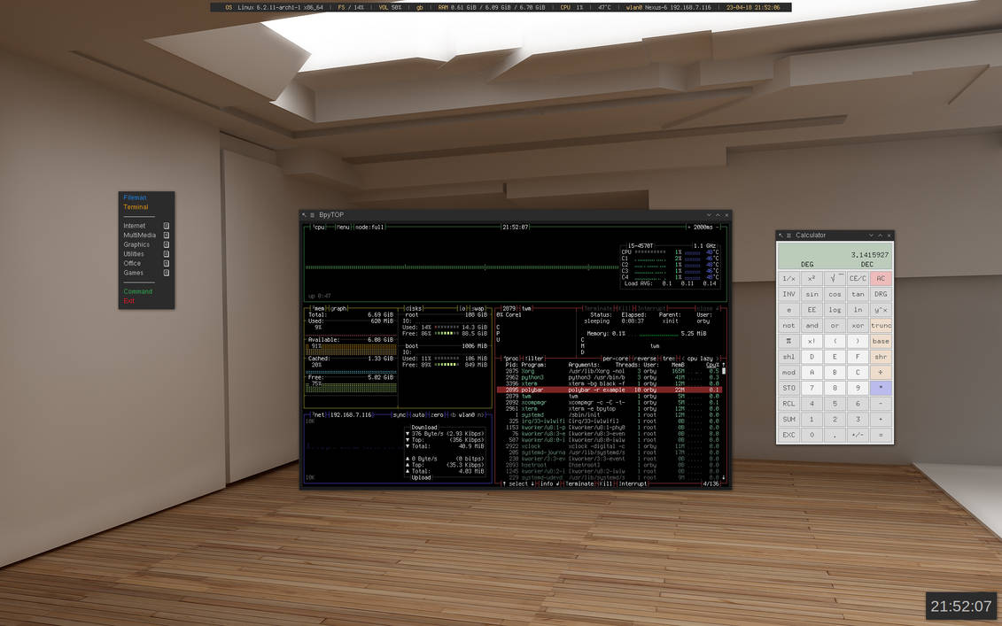 TWM Window Manager on Arch Linux by cpcnw on DeviantArt