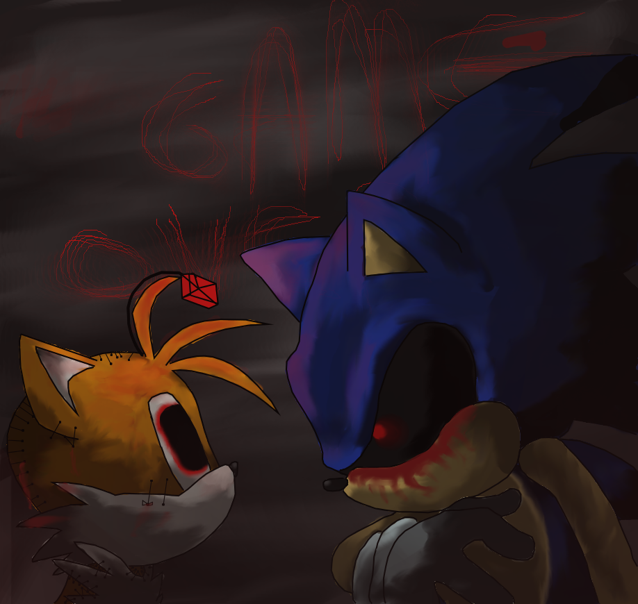 Sonic Exe Chasing Tails. 