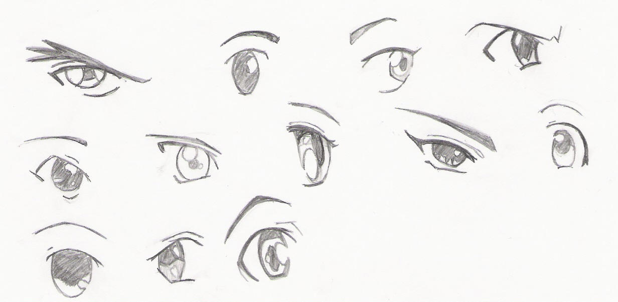 How to Draw 4 Types of Anime Eyes by Asterine - Make better art
