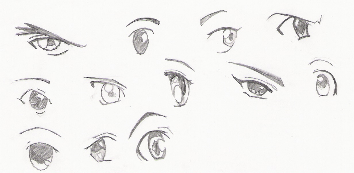 How to Draw Anime Eyes - FeltMagnet