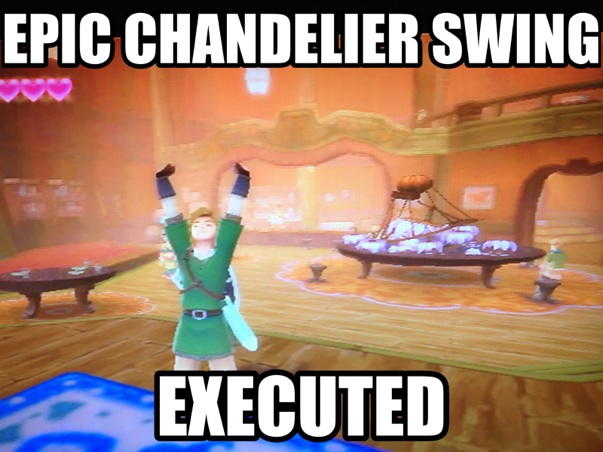 Epic Chandelier Swing By Laconicmuse On, Swing From Chandelier Meme