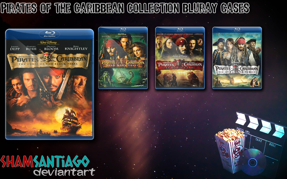 Pirates of the Caribbean Bluray Cases