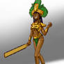 Aztec Lady swordsman
