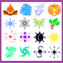 Elemental Symbol Collage